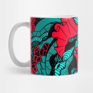 Turqred Abstract Wave of Thoughts No 1 Mug